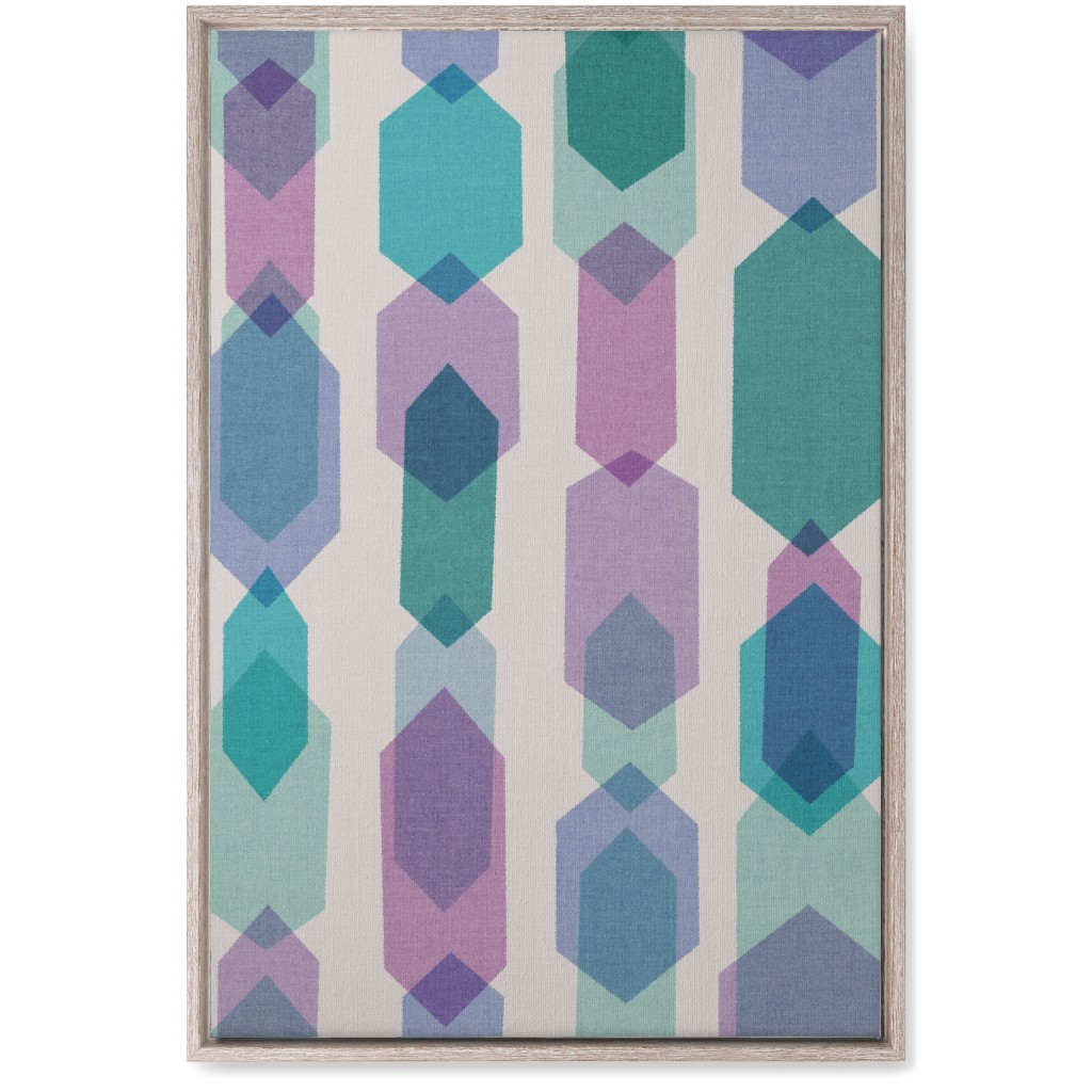 Elements Columns Wall Art, Rustic, Single piece, Canvas, 20x30, Green