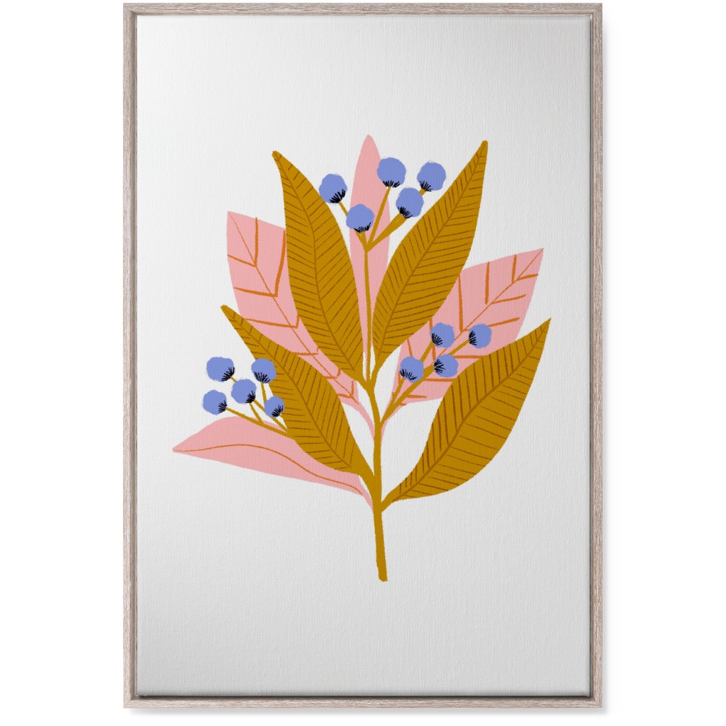Structured Flower - Multi Wall Art, Rustic, Single piece, Canvas, 24x36, Multicolor