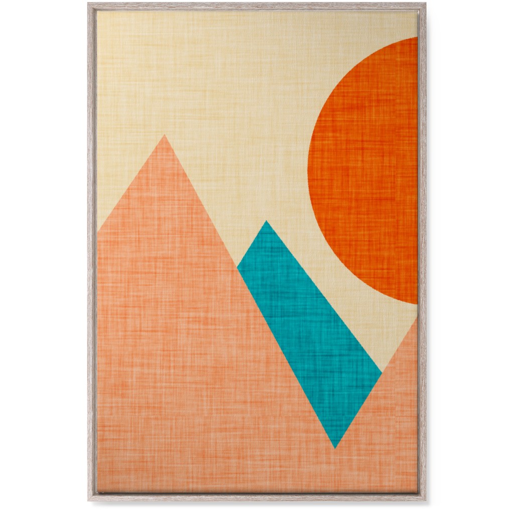 Mountain View - Multi Wall Art, Rustic, Single piece, Canvas, 24x36, Multicolor