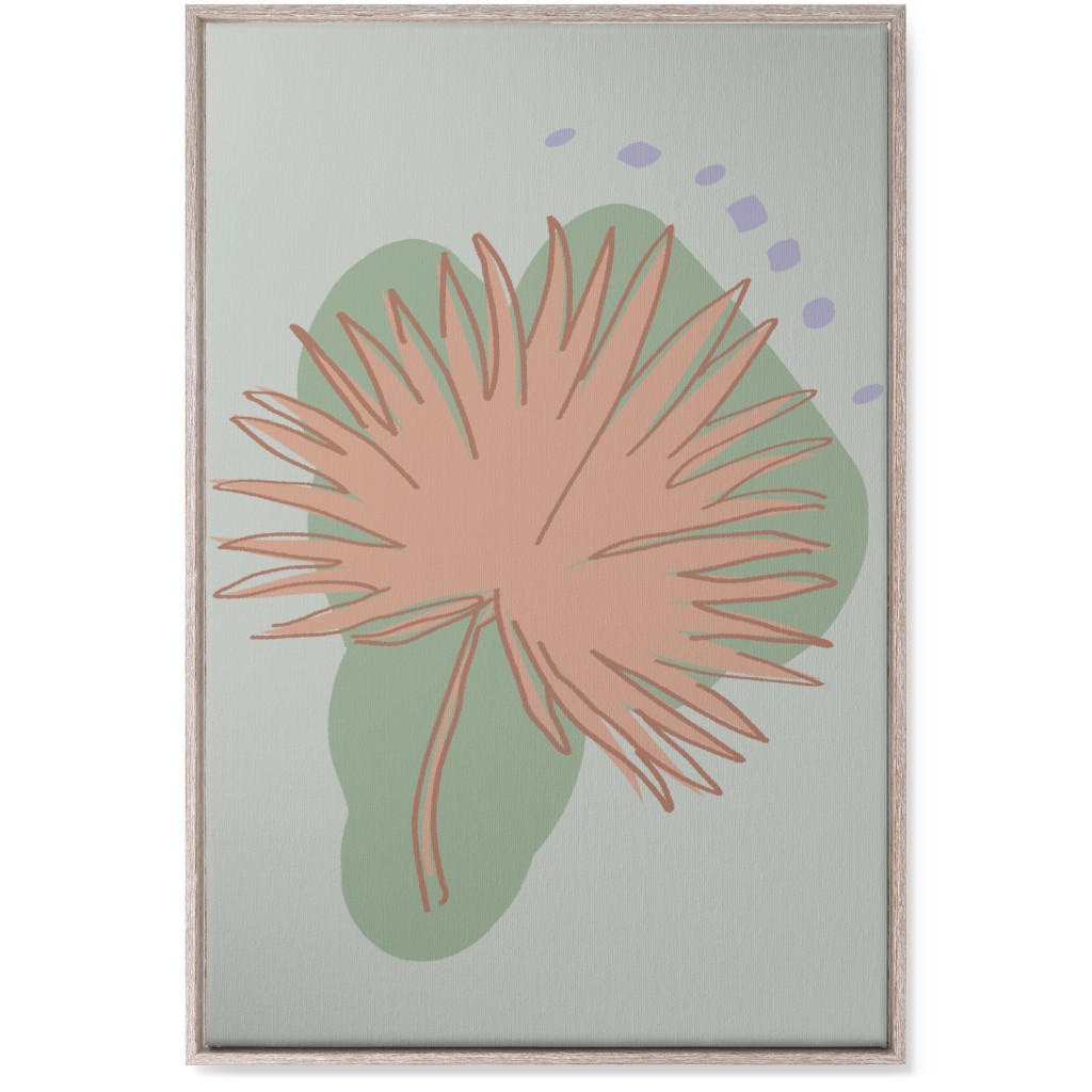 Modern Sabal Palm - Green Wall Art, Rustic, Single piece, Canvas, 24x36, Green, Classic Green