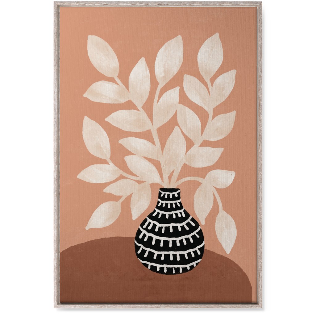 the Vase Ii - Neutral Wall Art, Rustic, Single piece, Canvas, 24x36, Pink