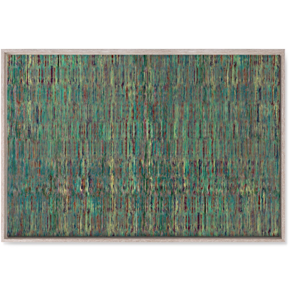 String Theory - Green Wall Art, Rustic, Single piece, Canvas, 24x36, Green, Classic Green