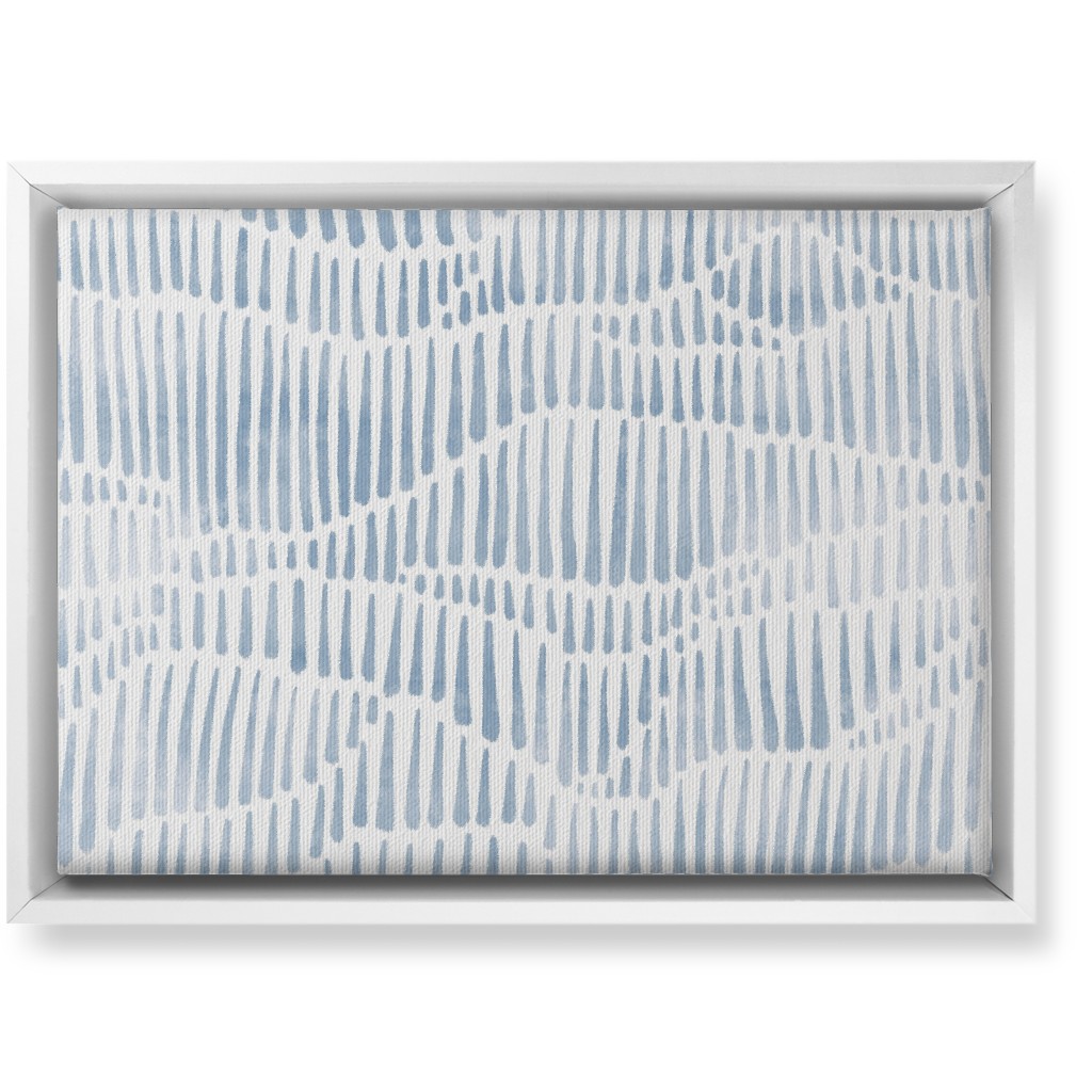 Appalachia - Blue Wall Art, White, Single piece, Canvas, 10x14, Blue, True Blue