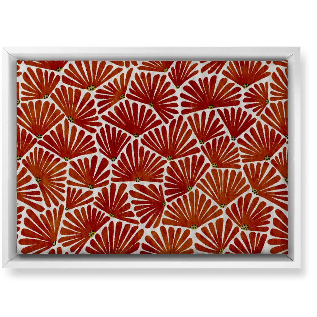 Red And White Canvas Wall Art