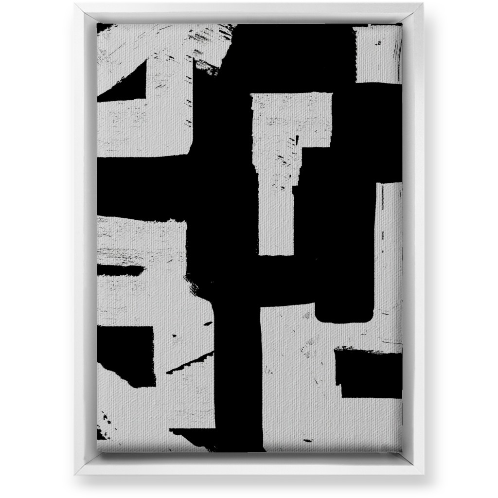 Metropolitan - Neutral Wall Art, White, Single piece, Canvas, 10x14, Black, Black