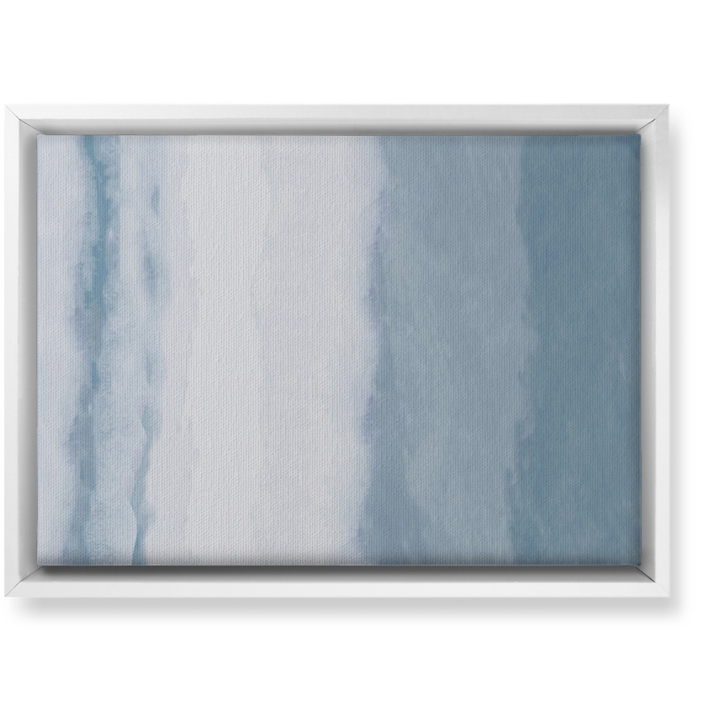 Tranquil Tides - Blue Wall Art, White, Single piece, Canvas, 10x14, Blue, True Blue
