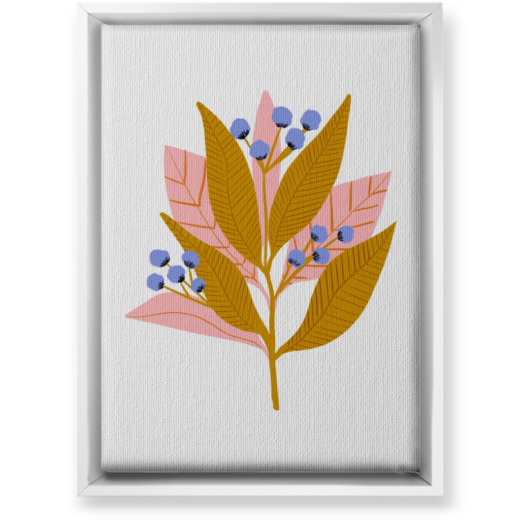 Structured Flower - Multi Wall Art, White, Single piece, Canvas, 10x14, Multicolor