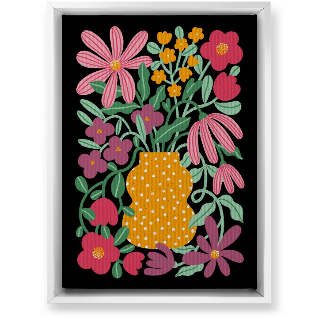 Earth Tones Bouquet Wall Art, White, Single piece, Canvas, 10x14, Multicolor, Faded Rose