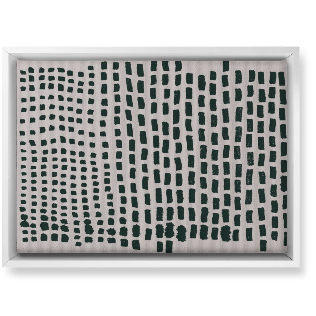 Painted Vertical Stripes - Neutral Wall Art, White, Single piece, Canvas, 10x14, Beige