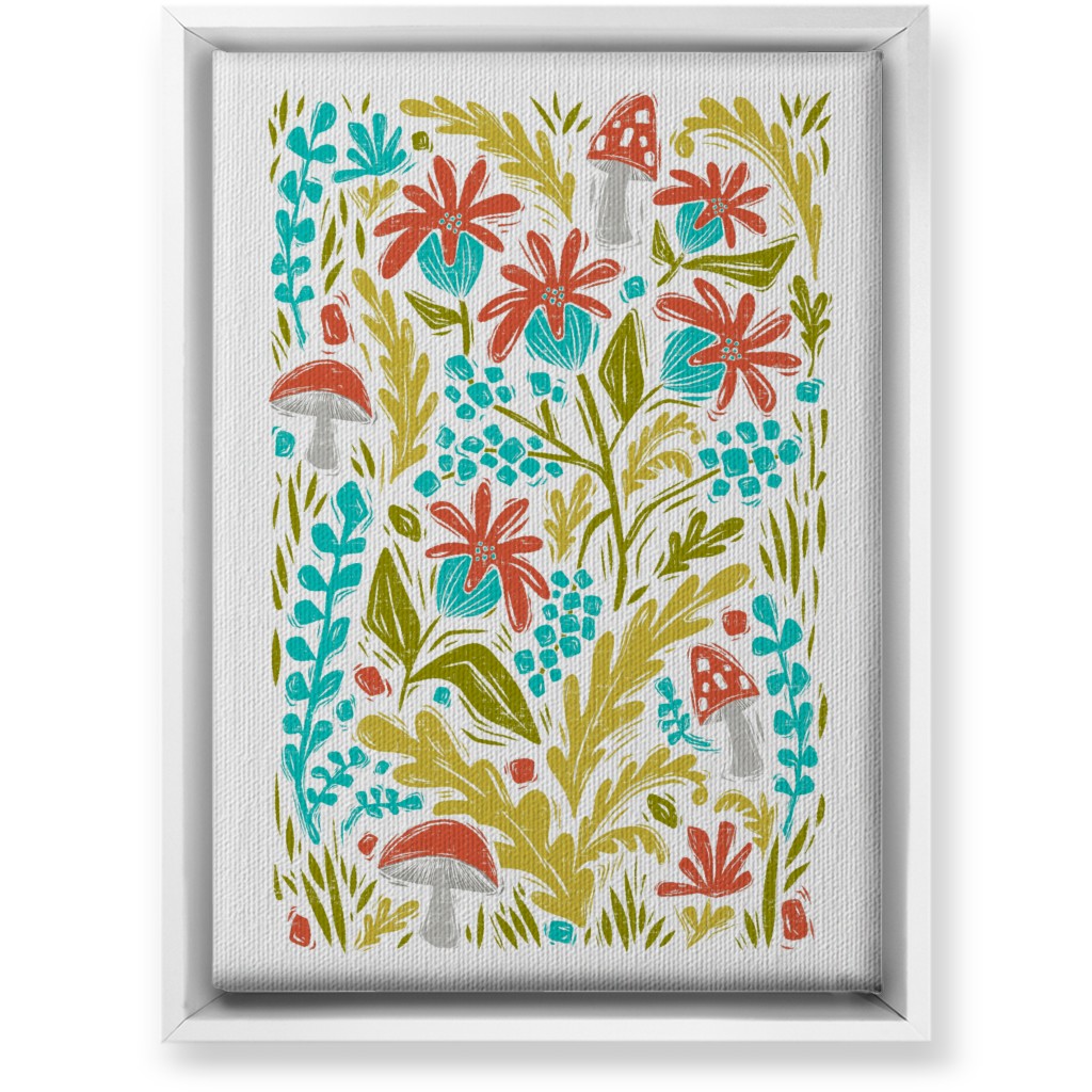 Botanical Forest - Multi Wall Art, White, Single piece, Canvas, 10x14, Multicolor