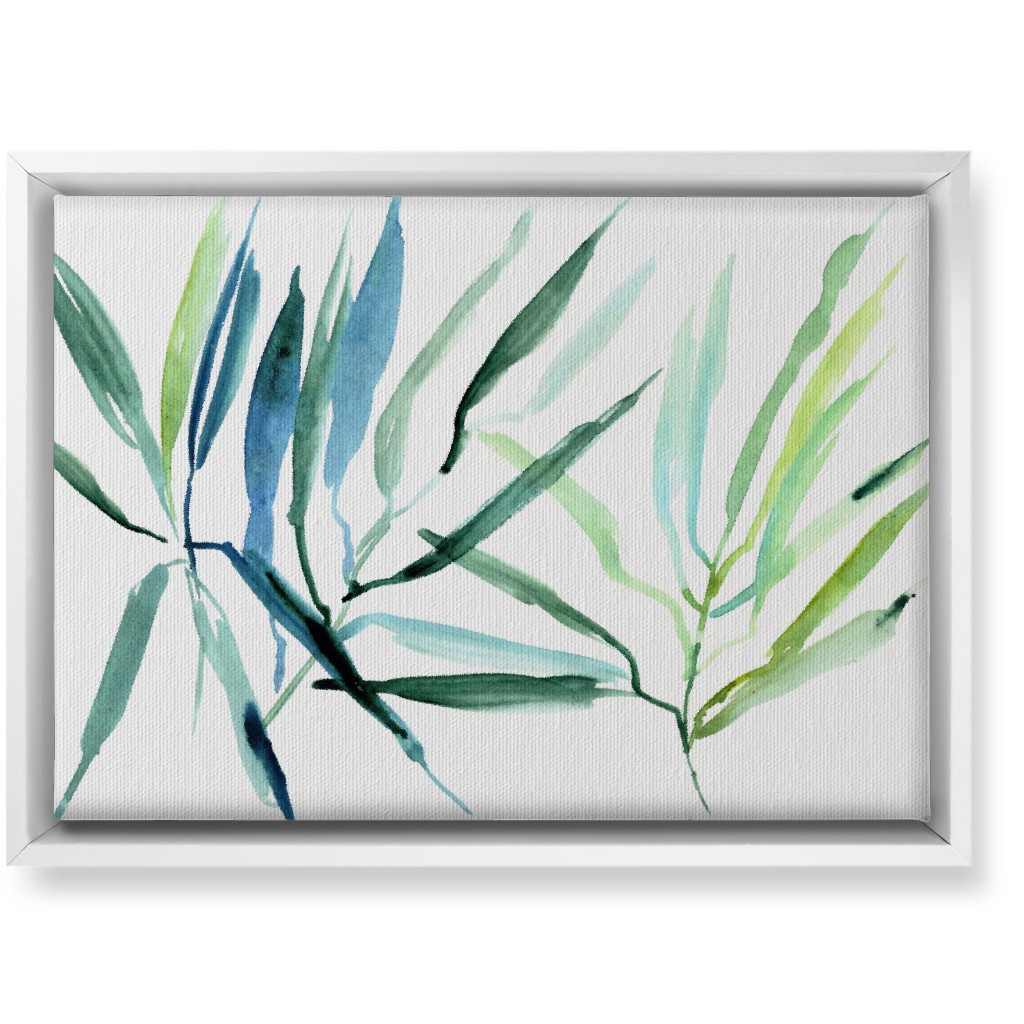 Watercolor Tropical Botanicals Wall Art, White, Single piece, Canvas, 10x14, Green