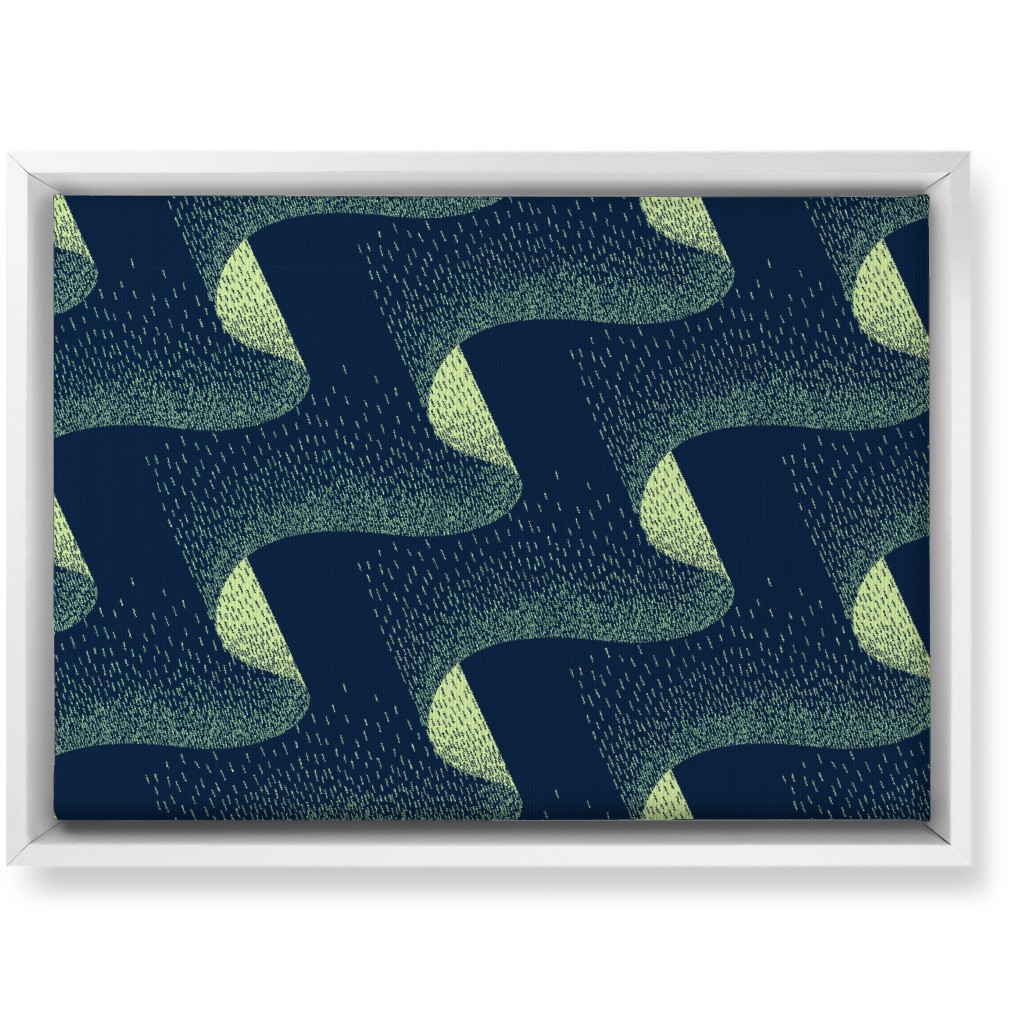 Aurora Wall Art, White, Single piece, Canvas, 10x14, Blue, True Blue