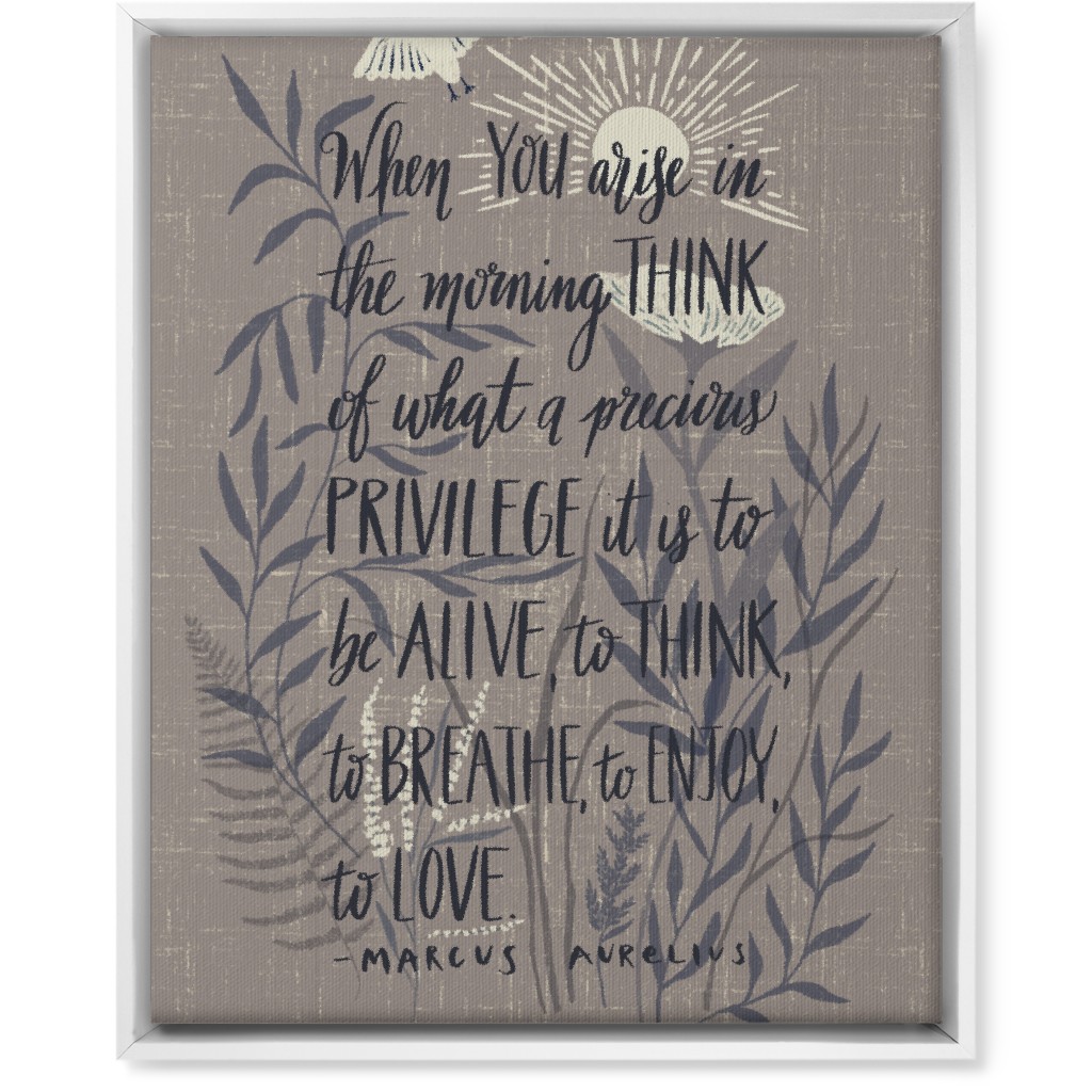 Precious Morning Wall Art, White, Single piece, Canvas, 16x20, Gray, Light Gray