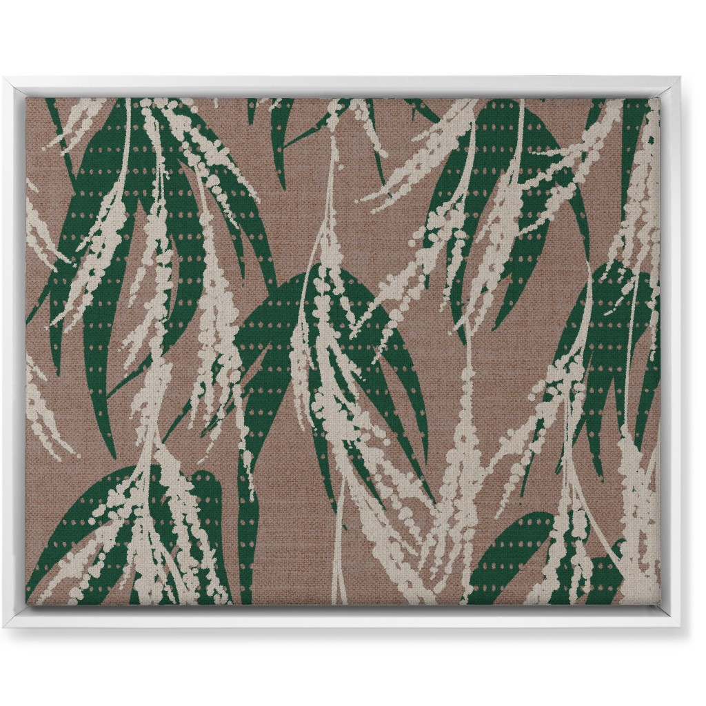 Vintage Palm Wall Art, White, Single piece, Canvas, 16x20, Beige