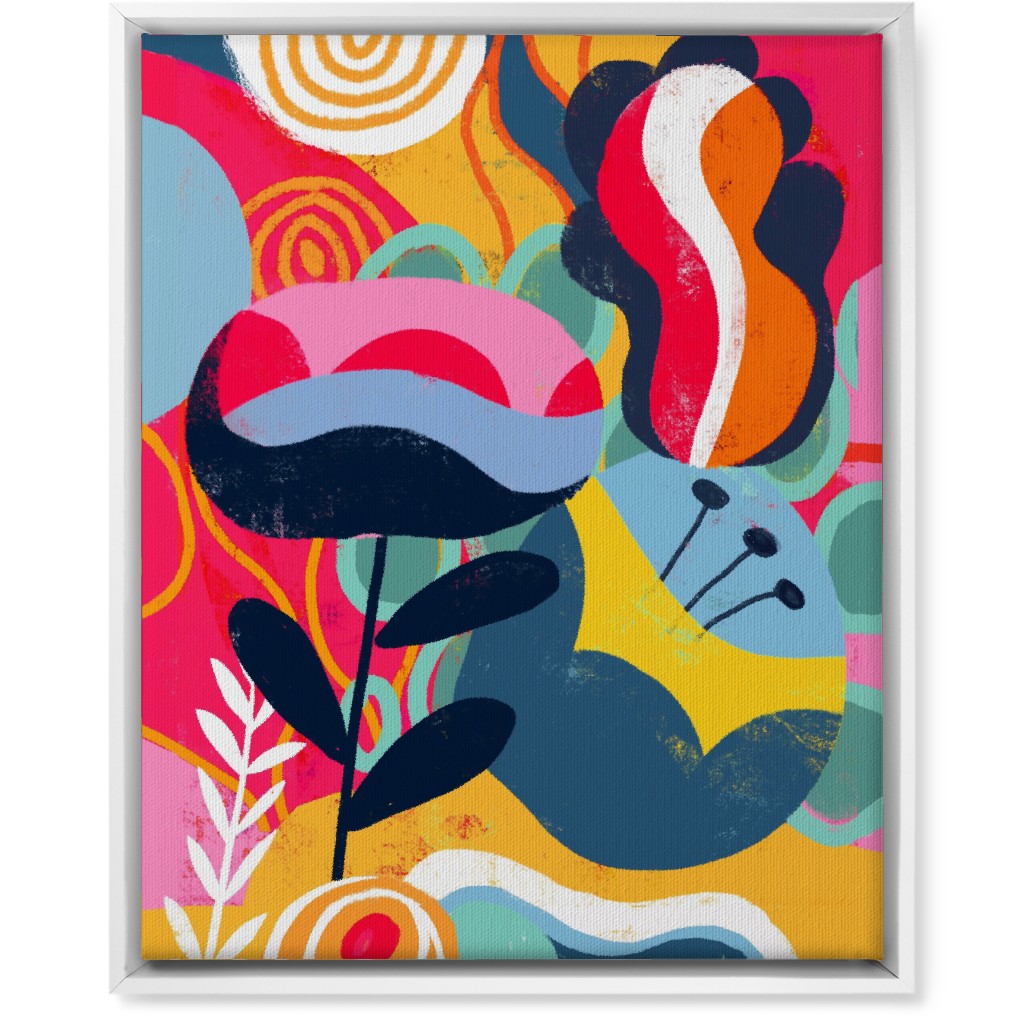 Think Big in Colors - Vibrant Wall Art, White, Single piece, Canvas, 16x20, Multicolor