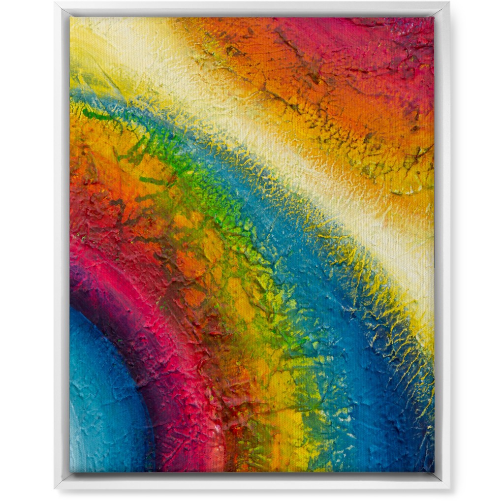 Rainbow Spirit - Multi Wall Art, White, Single piece, Canvas, 16x20, Multicolor