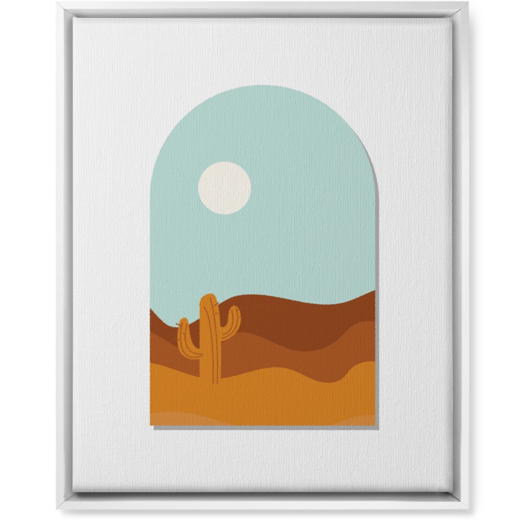 Abstract Landscapes in Windows Wall Art, White, Single piece, Canvas, 16x20, Multicolor