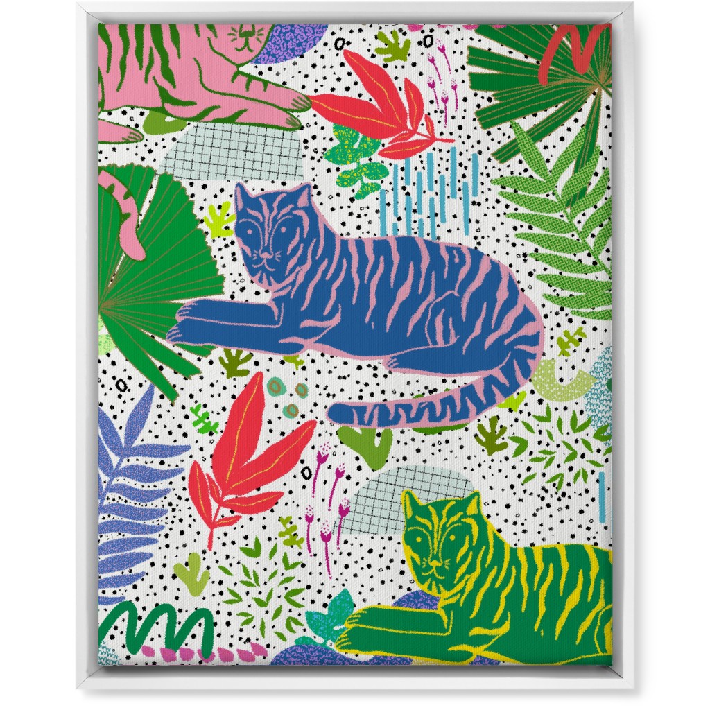 Deep in the Jungle - Multi Wall Art, White, Single piece, Canvas, 16x20, Multicolor