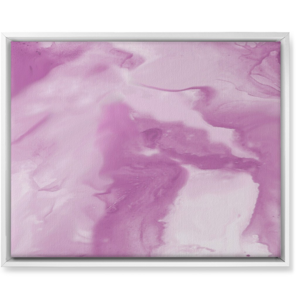 Abstract Watercolor Marble Wall Art, White, Single piece, Canvas, 16x20, Purple, Pansy