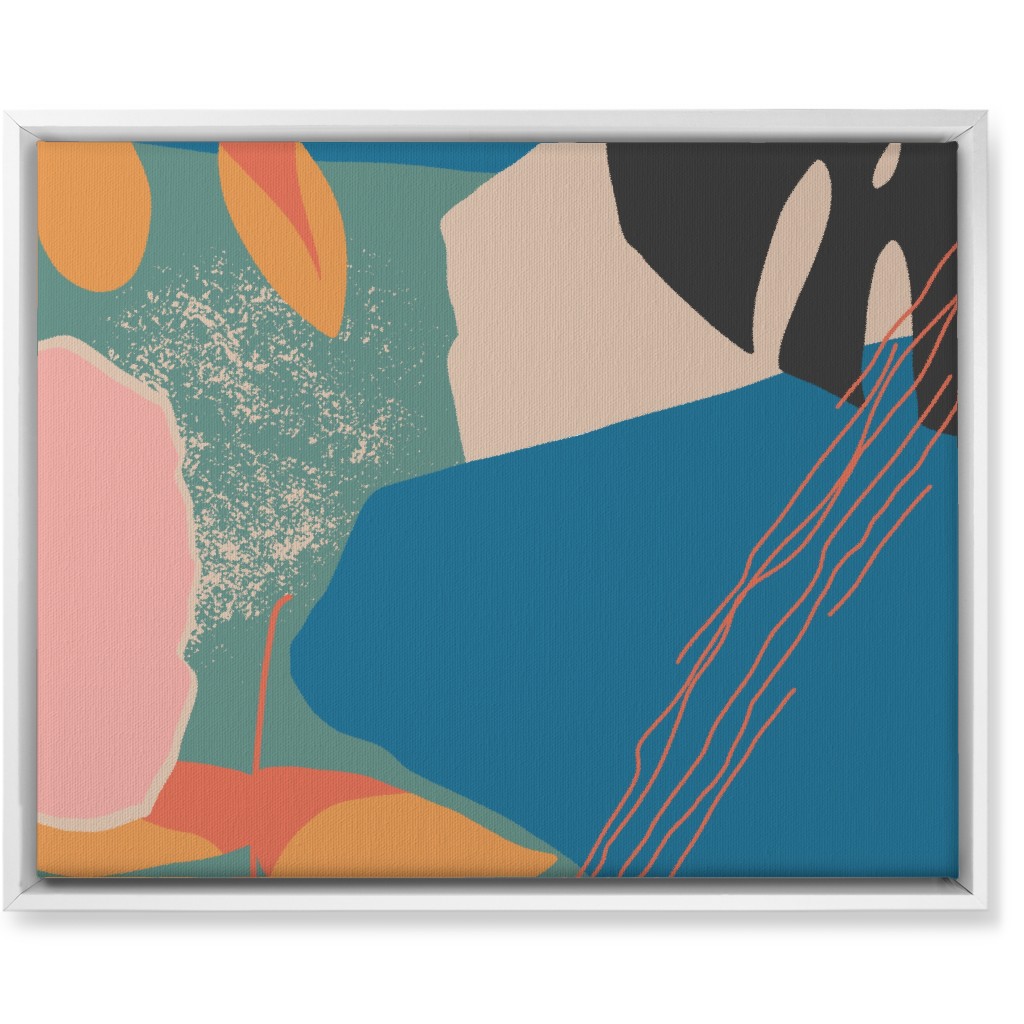 Tropical Garden - Multi Wall Art, White, Single piece, Canvas, 16x20, Multicolor