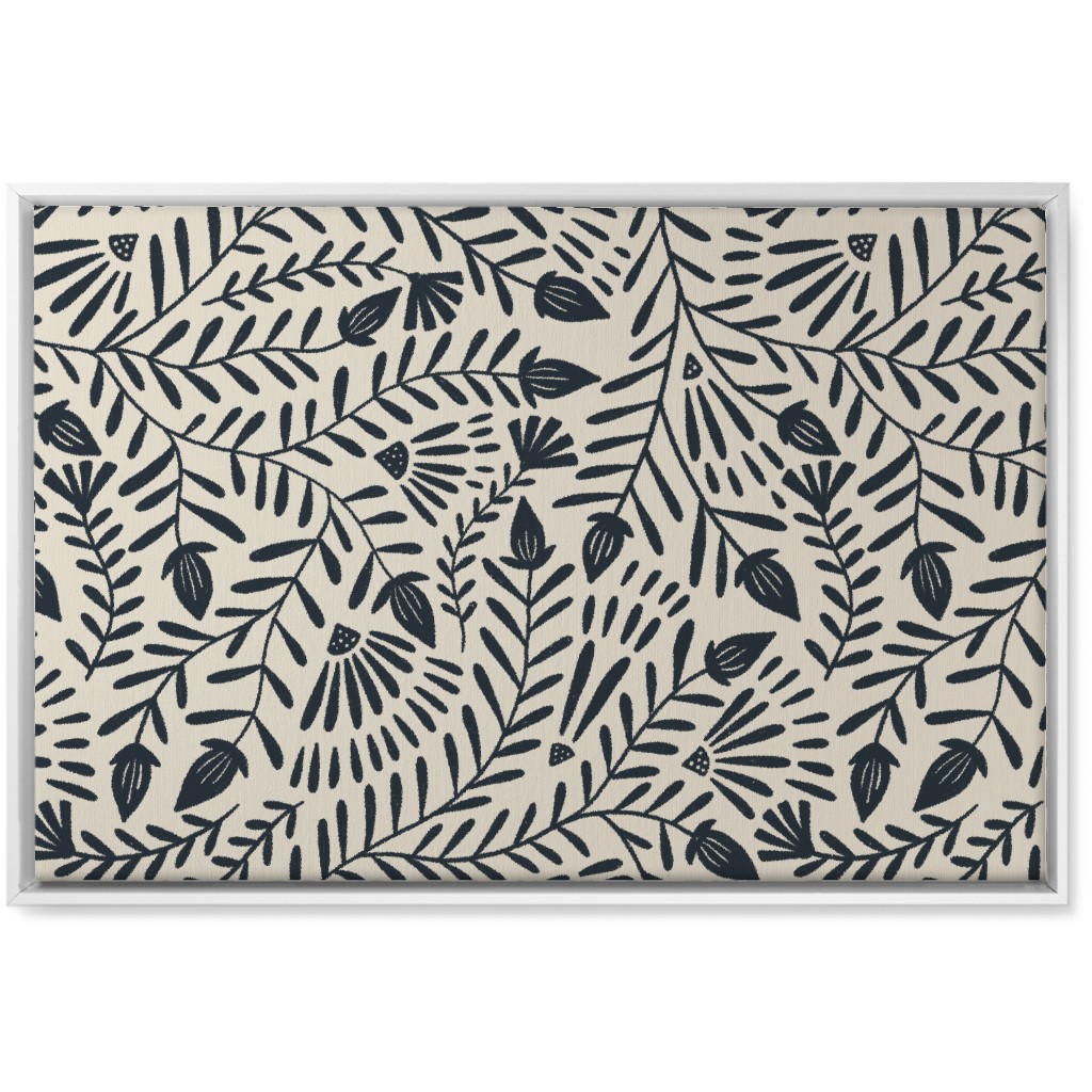 Ramona - Neutral Wall Art, White, Single piece, Canvas, 20x30, Beige, Pearl