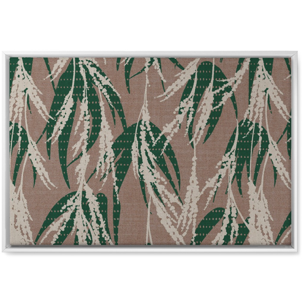 Vintage Palm Wall Art, White, Single piece, Canvas, 20x30, Beige