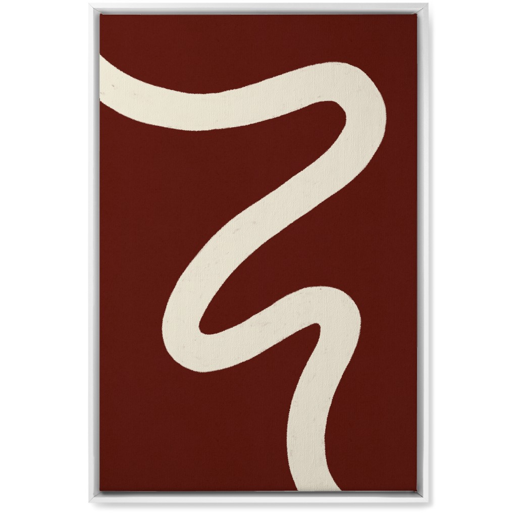 Red And White Canvas Wall Art