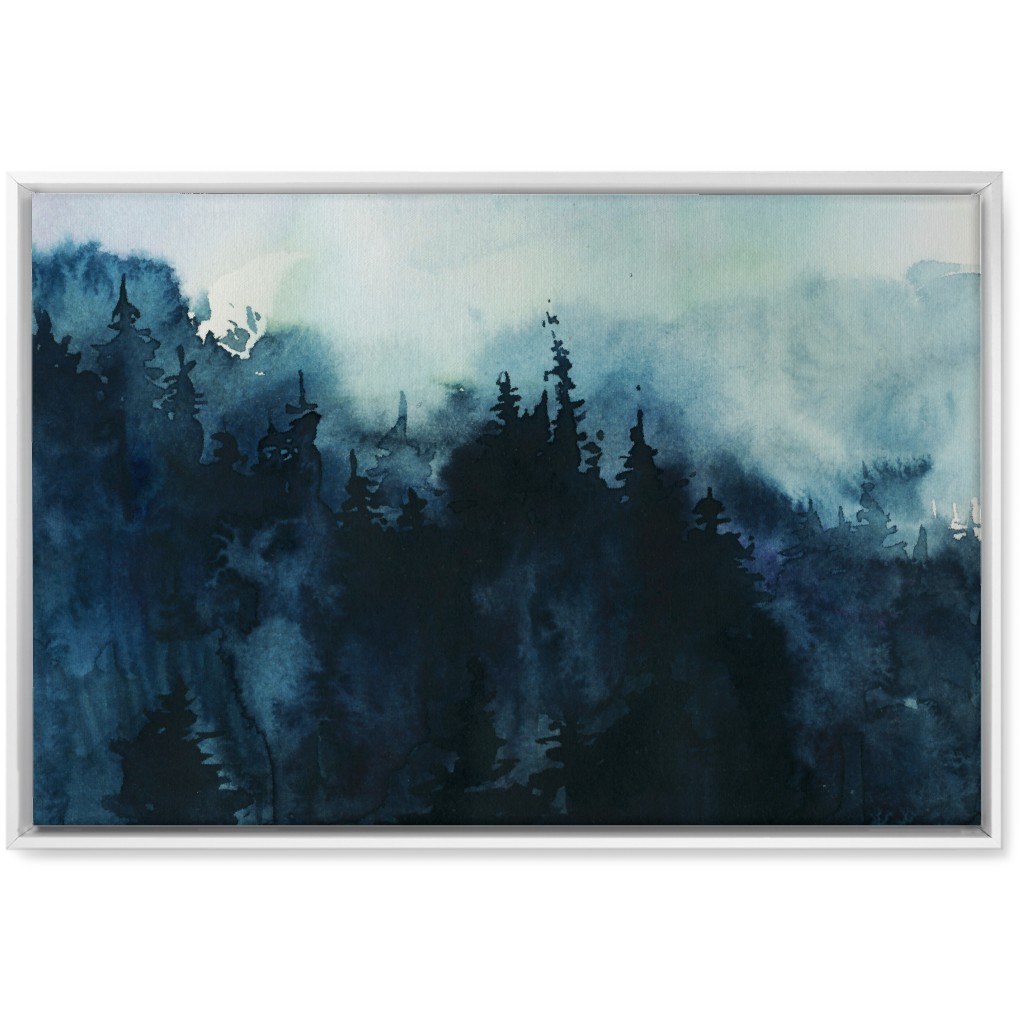 Smoky Mountains - Multi Wall Art, White, Single piece, Canvas, 20x30, Blue, True Blue