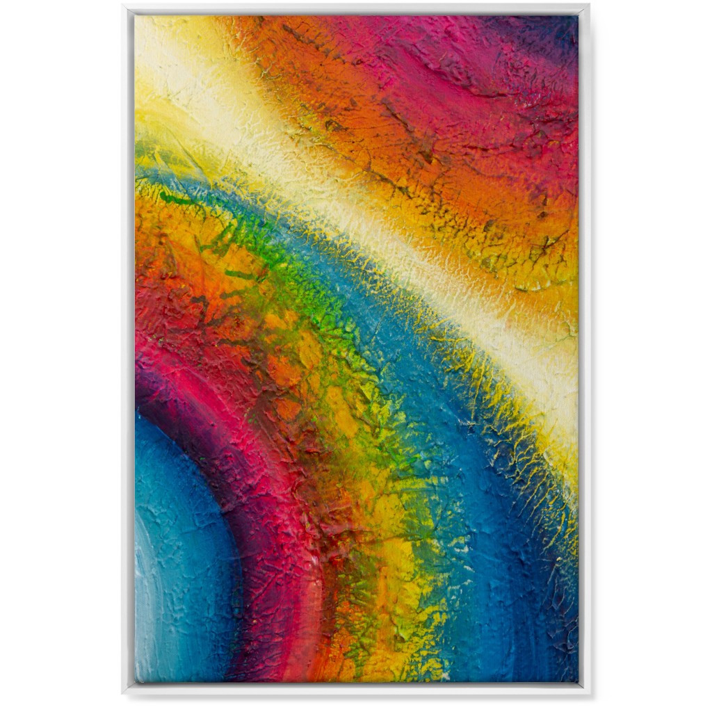 Rainbow Spirit - Multi Wall Art, White, Single piece, Canvas, 24x36, Multicolor