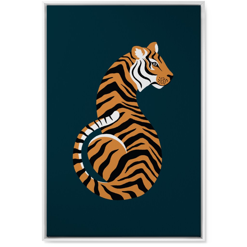 Large Orange Canvas Wall Art