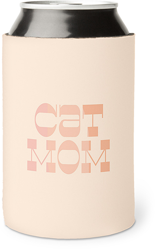 Cat Mom Mod Can Cooler, Can Cooler, Multicolor
