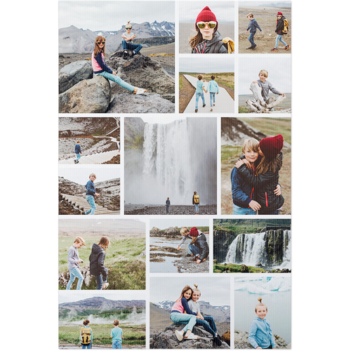 Clean Gallery of Fifteen Portrait Celebration Photo Board, Multicolor