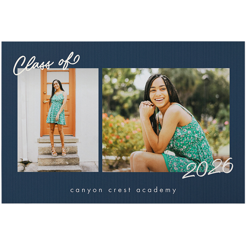 Class of Grad Celebration Photo Board, Black, silhouette
