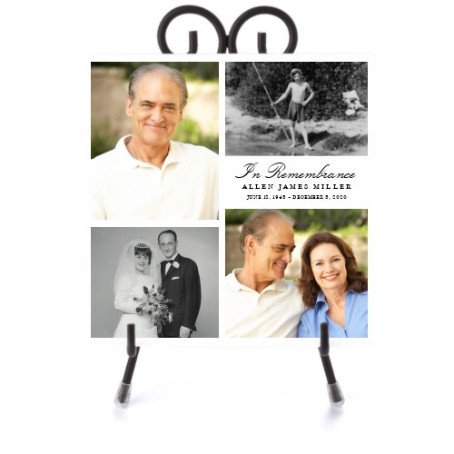 Classic In Remembrance Collage Ceramic Tile, glossy, 6x6, Multicolor, multi