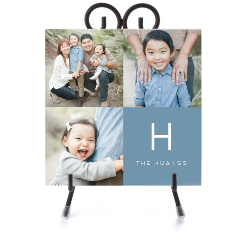 Pictogram Family Collage Ceramic Tile, glossy, 6x6, Multicolor, multi