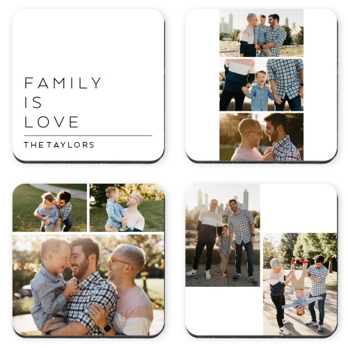 Family Is Love Coaster, White