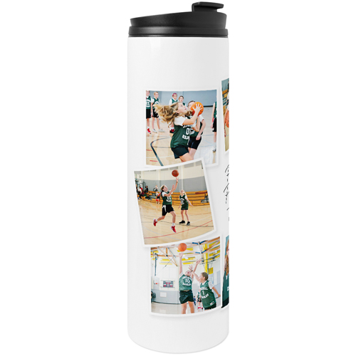 Proud Parent Collage Stainless Steel Travel Mug, White,  , 20oz, White