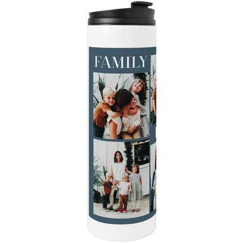 Gallery of Seven Sentiments Stainless Steel Travel Mug, White, , 20oz, Multicolor, multi