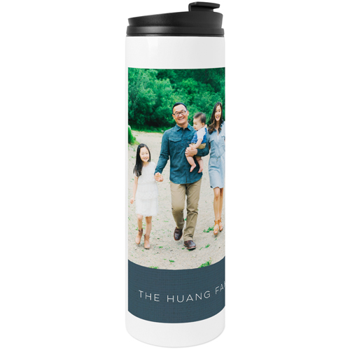 Family Collage of Three Stainless Steel Travel Mug, White,  , 20oz, Black