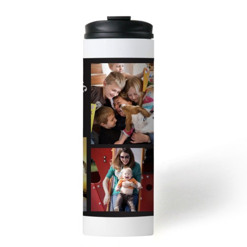 Better With Coffee Stainless Steel Travel Mug, White,  , 16oz, Gray