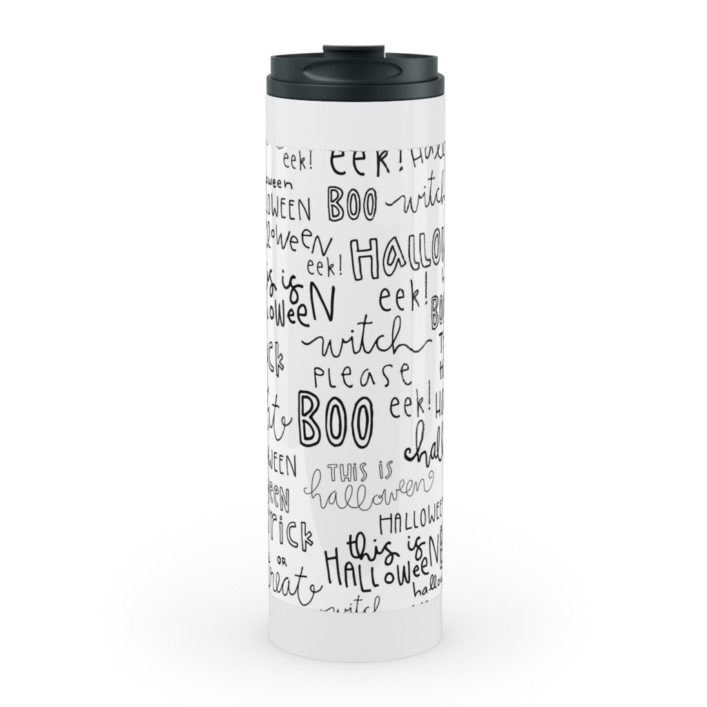 Halloween Words - White Stainless Mug, White, , 20oz, White, White
