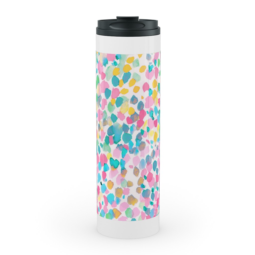 Lighthearted Summer Stainless Mug, White, , 20oz, Multicolor