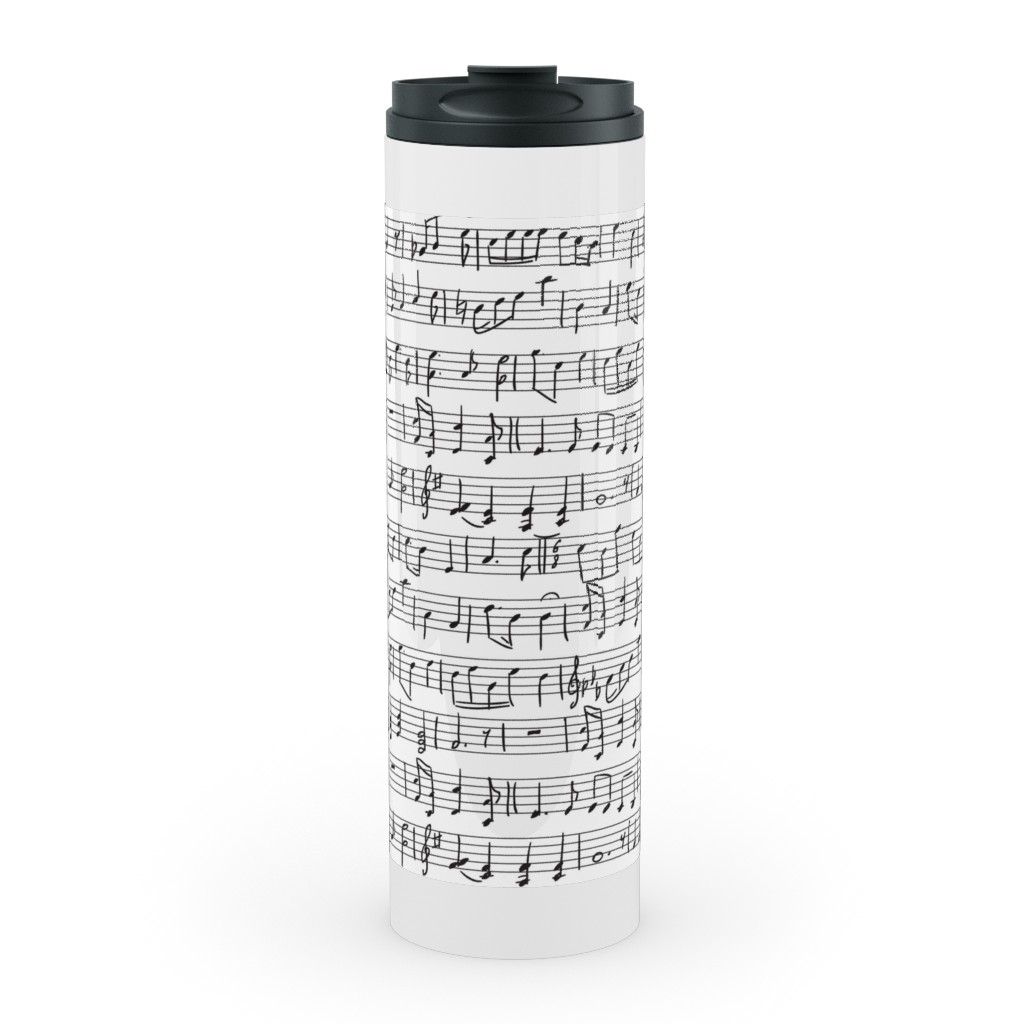 Music - Favorite Subject Stainless Mug, White,  , 20oz, Black
