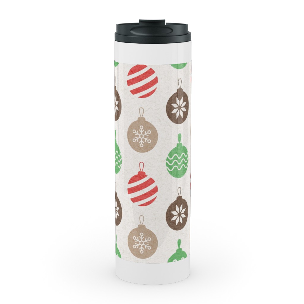 Christmas Ornaments Stainless Mug, White, , 20oz, Multicolor