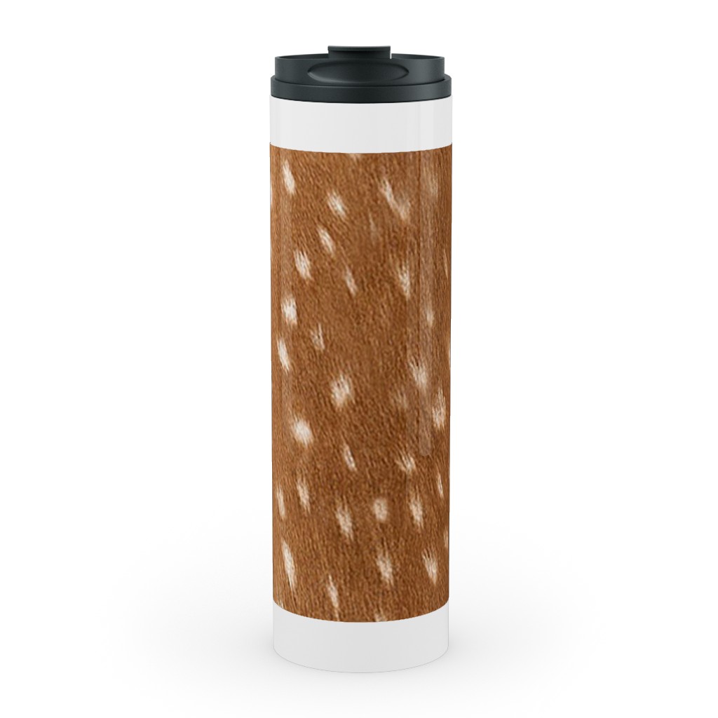 Bright Deer Hide- Brown Stainless Mug, White, , 20oz, Brown, Brown
