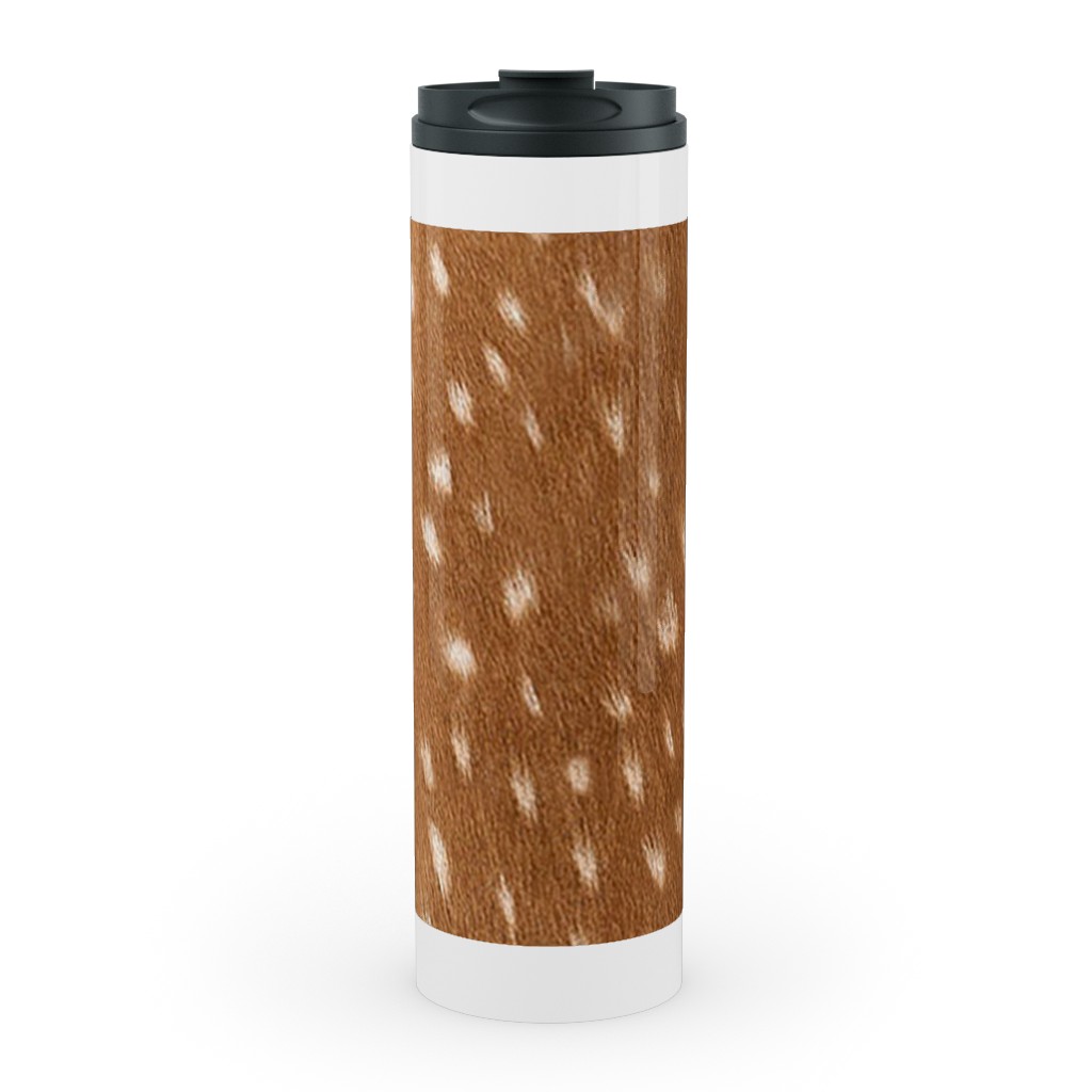 Bright Deer Hide- Brown Stainless Mug, White,  , 20oz, Brown