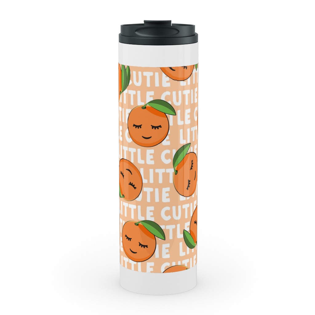 Little Cutie - Happy Oranges - Orange Stainless Mug, White, , 20oz, Orange, Orange