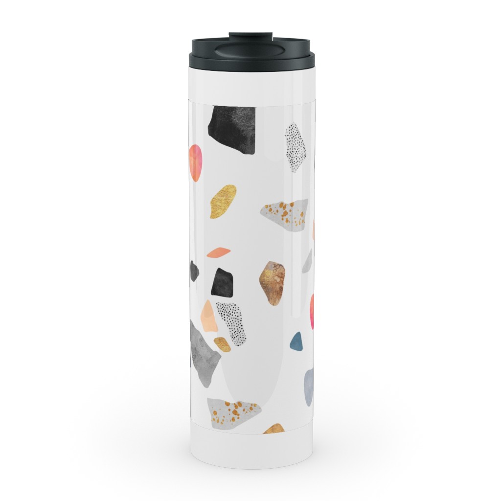 Terrazzo Treasure - Multi Stainless Mug, White, , 20oz, Multicolor
