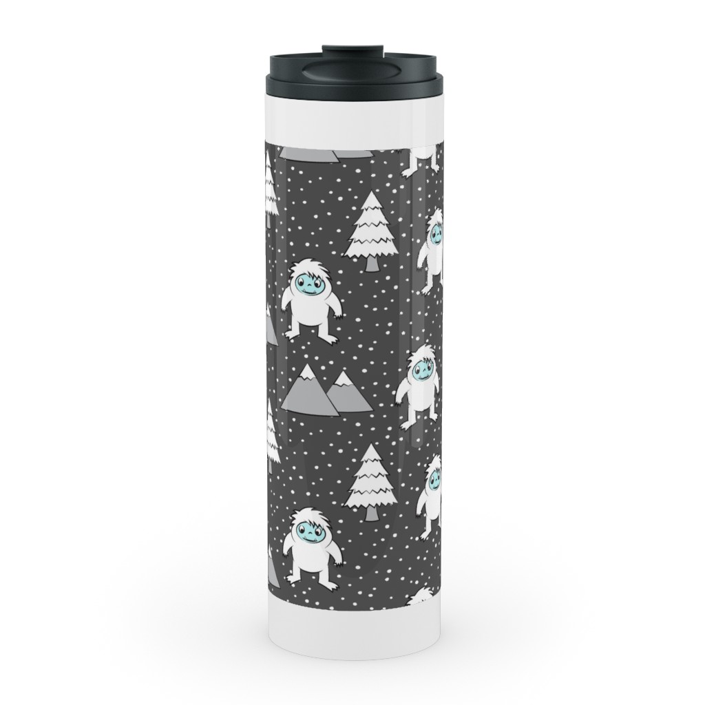 Yetti Tree Mountains - Gray Stainless Mug, White, , 20oz, Gray, Gray