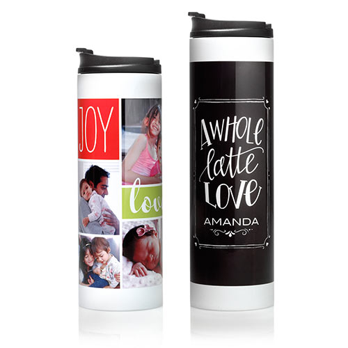Custom Slim Color Top Stainless Steel Travel Mug 16 oz. Set of 10,  Personalized Bulk Pack - Perfect …See more Custom Slim Color Top Stainless  Steel